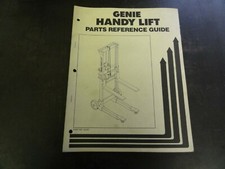 Genie Handy Lift Parts Reference Guide Manual  22187