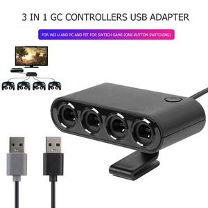 4 Ports Gc Gamecube Controller Usb Adapter Fur Nintendo Switch Wii U Pc Konsole Ebay