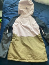 Womens Volcom Gore-tex Winter Coat Medium Pink/brown Lightly Used