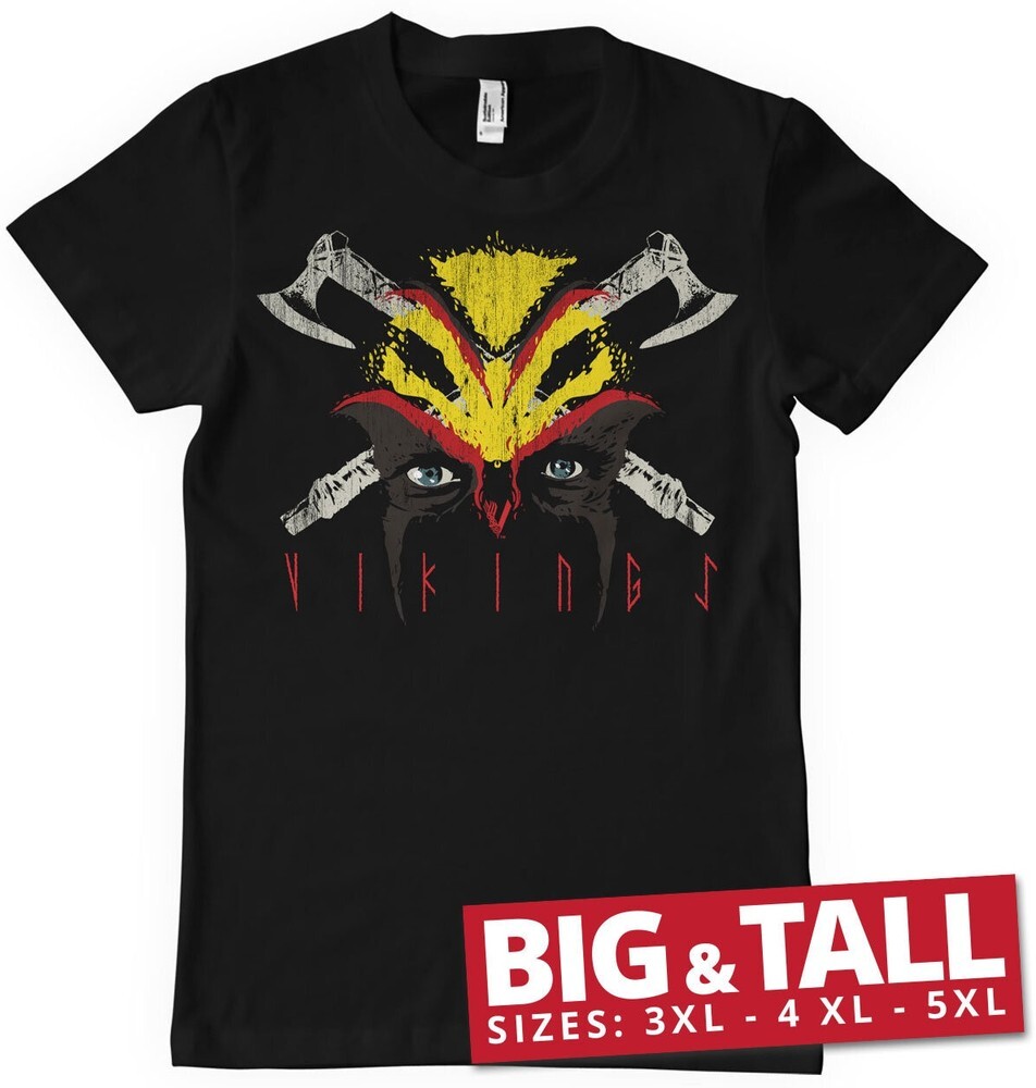 Футболка Vikings Eyes Big - Tall черного цвета