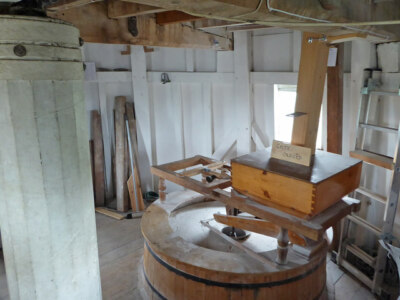 Photo - Wicken windmill - stone floor  c2016