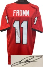 Jake Fromm signed Georgia Red Custom Stitched College Football Jersey XL - BAS