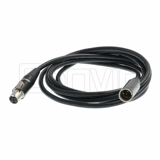 Shure Headset Microphone Mini XLR 4 Pin TA4F Extension Cable 1.5m Male