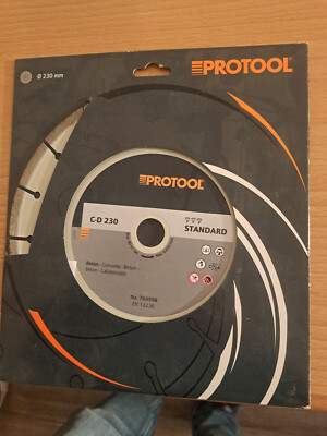 1x PROTOOL Diamantscheibe Diamanttrennscheibe Beton C-D 230 Standard 764998