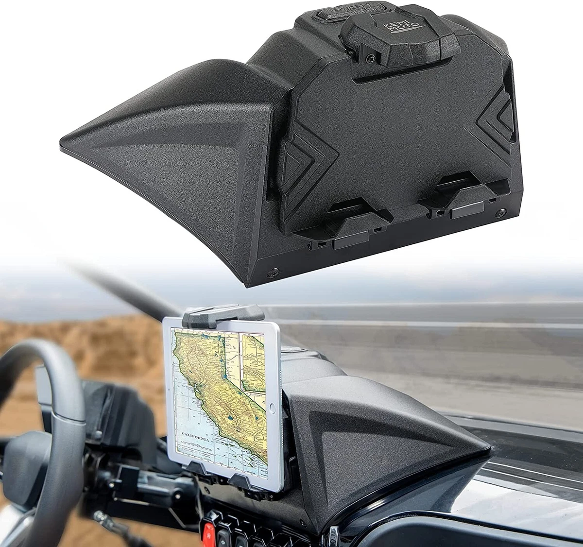 KEMIMOTO Electronic Tablet Device Holder GPS Mount for CFMOTO ZFORCE 950  2020-24