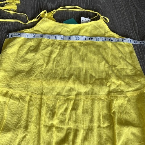 Melissa Odabash Swim Beach Dress Womens Medium Fru Lemon Yellow Tiny Flaw - Picture 7 of 11