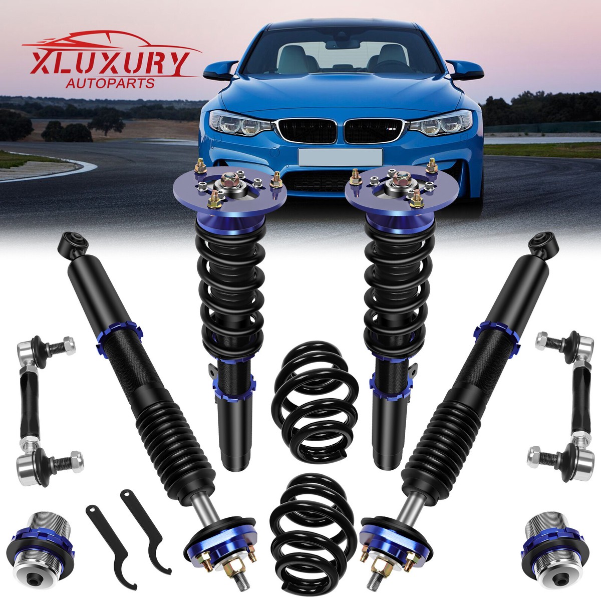 Coilovers Suspension Kit For BMW E46 320i 325i 328i Shock Struts