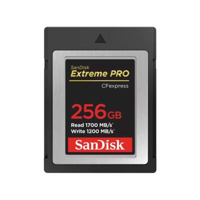 SanDisk Extreme PRO 256GB CFexpress Type-B Card, 1700MB/s Read, 1200MB/s Write