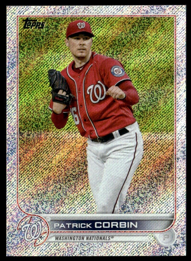 2022 Topps 525 Patrick Corbin Washington Nationals Walmart Foilboard 842/875