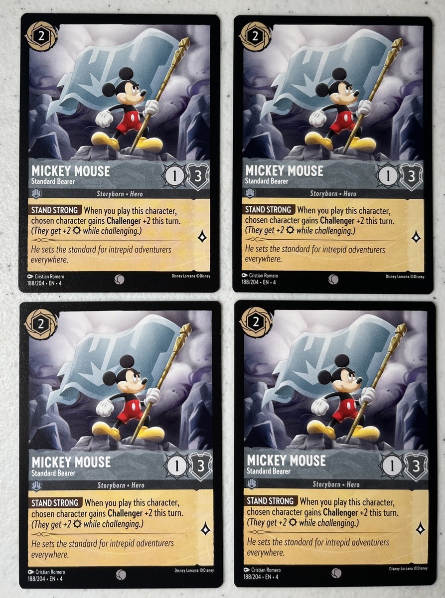 Disney Lorcana Ursula's Return MICKEY MOUSE Standard Bearer 188