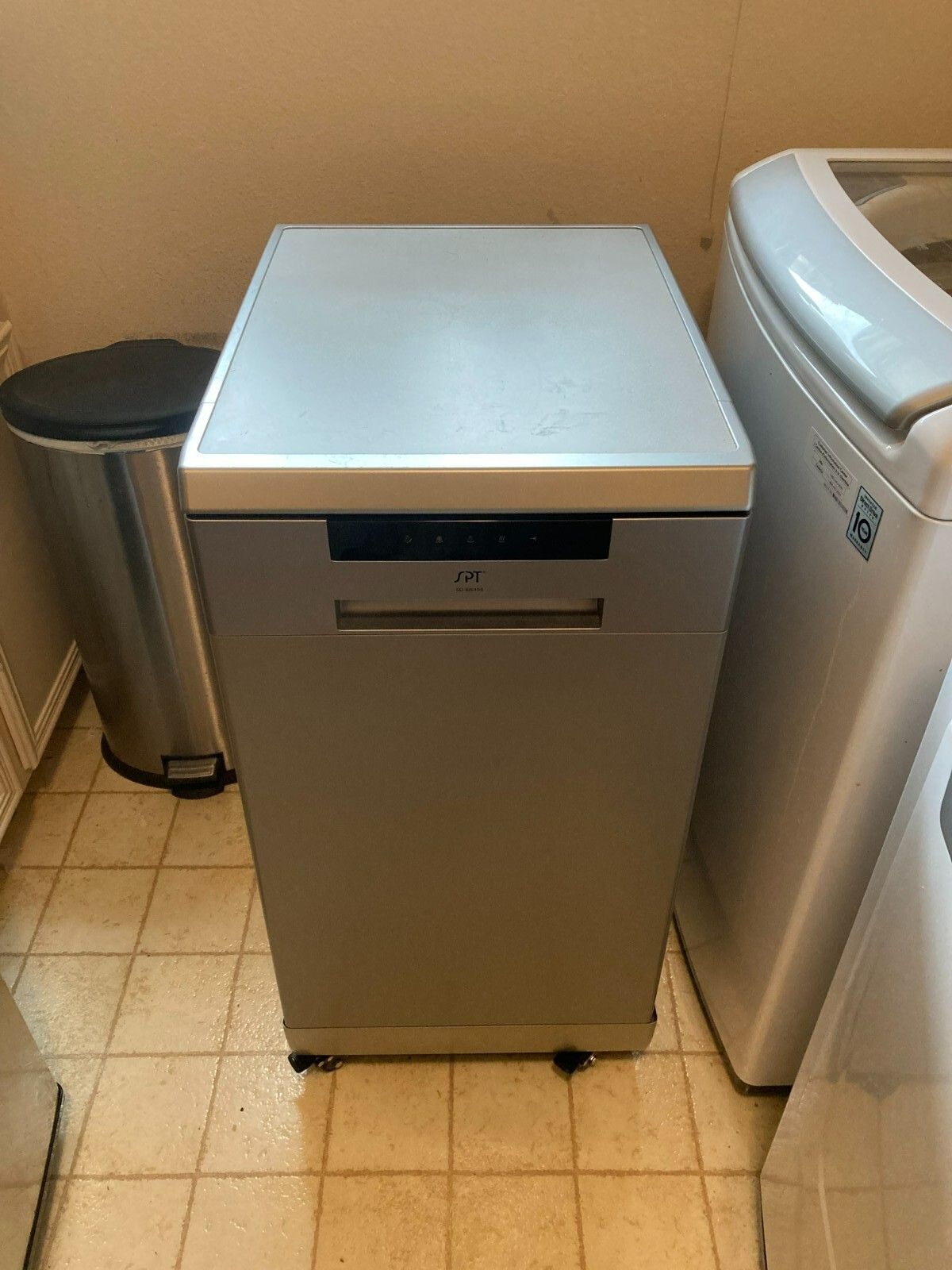 SPT 18" Portable Dishwasher with Energy Star Stainless Steel SD