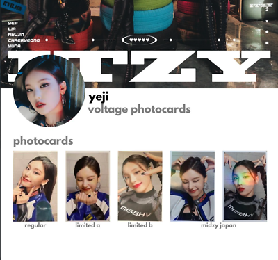 ITZY Yeji Voltage Official Photocard Photo card A B Normal Japan