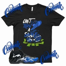 Black SNAKE T Shirt for N Foamposite Black Aurora All Star Game Hyper Royal