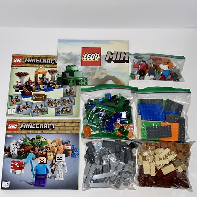 Lego Minecraft 21116 Crafting Box Complete with Block Translator Poster ...