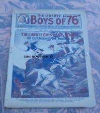1923 AGAINST THE INDIANS LIBERTY BOYS OF 76 #1162 FRANK TOUSEY DIME NOVEL