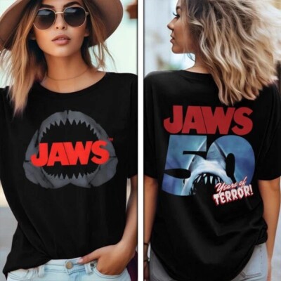 Jaws 50 years Anniversary Two Sides Unisex T-Shirt