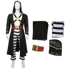 JoJo's Cosplay Bizzarra Avventura Vento Dorato Risotto Nero Costume Giacca PU