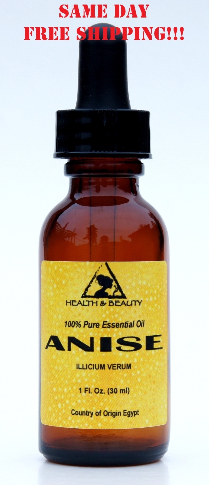 ANISE ESSENTIAL OIL ORGANIC AROMATHERAPY NATURAL 100% PURE DROPPER 1 OZ, 30 ml