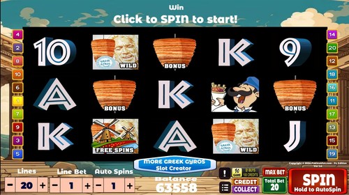 Slot Machine Poker Machine Pokies Arcade- More Greek Gyros - Slot Creator - Pc - Picture 2 of 2