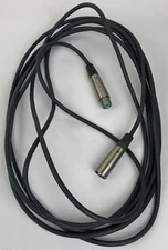 Switchcraft XLR Male to Female 3 Pin Microphone Connector 18' Long Grey Cable