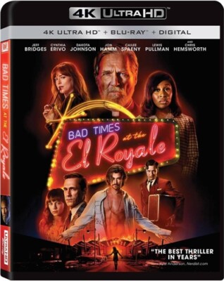 THE BAD TIMES AT THE EL ROYALE New Sealed 4K Ultra HD + Blu-ray
