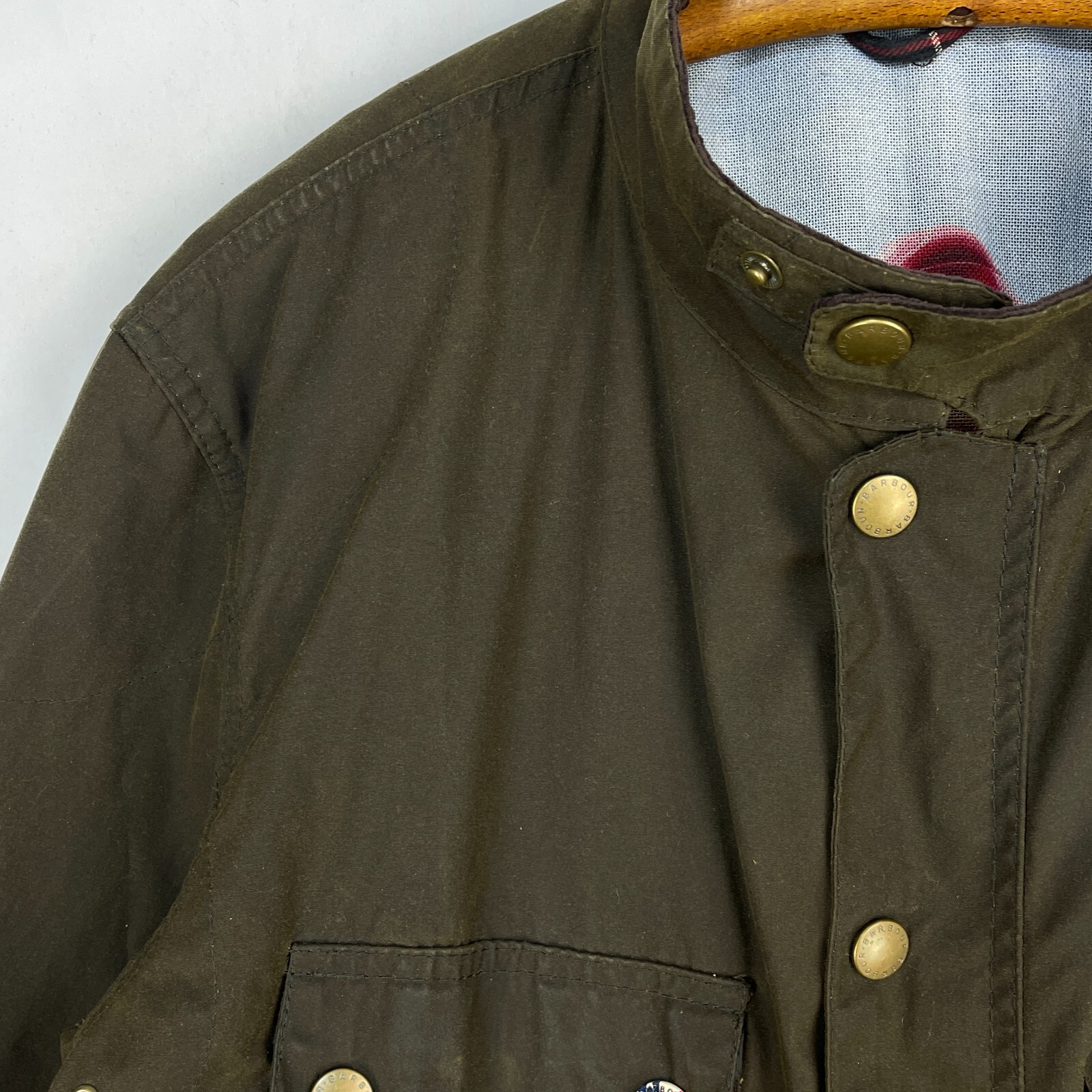 Barbour Steve McQueen 9665 Wax Jacket Mens XXL Green … Gem