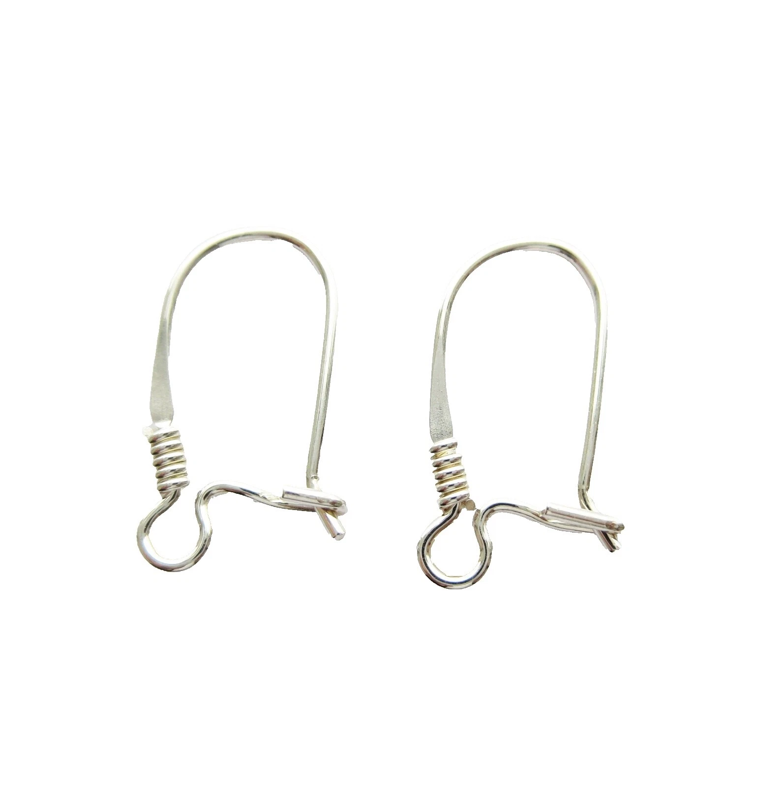 Hallazgos de pendientes de alambre renal de plata esterlina