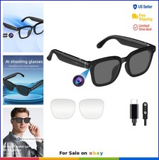 Smart Glasses 1080P HD Video Recording Photo Camera Translation AI Voice