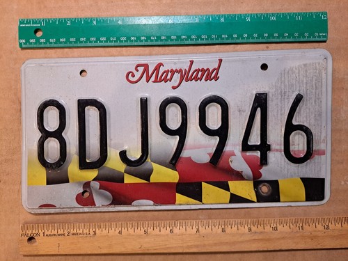 License Plate, Maryland, Passenger, 8 DJ 9946