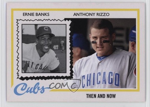 Ernie Banks, Anthony Rizzo #116 2016 Topps Throwback Thursday card