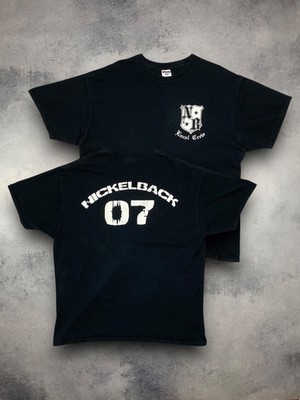 Vintage 00s Nickelback Radio Channel Tour Local Crew 2007 T-Shirt Men s Size XL
