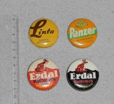 2 alte Erdaldosen und 2 alte Hartwachsdosen (Panzer und Linta)