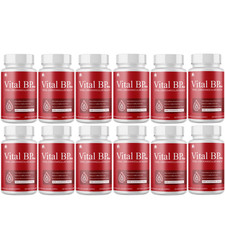 Vital BP Max- Healthy Blood Flow Supplement, Heart Health Support- 12 Bottles
