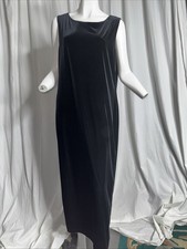 Vintage Ronni Nicole Black Velvet Maxi Dress 14/16