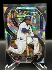 2025 Panini Select Manny Ramirez Silver Cracked Ice # 148 Premier Level Dodgers