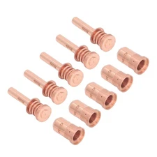 5Pcs Electrodes and 5Pcs Nozzles for Plasma Cutters - Replacement Consumables...