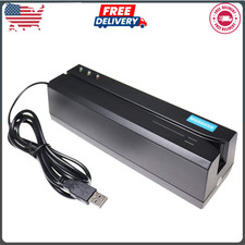 MSR605X USB Card Reader Writer Mag Swipe 3-Track Compatible W/ MSR206 MSR605 MSR