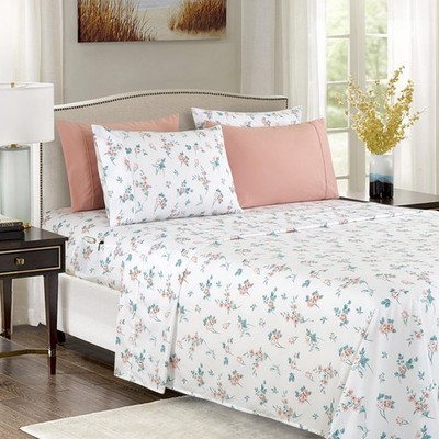 Sabanas Queen Size Flores Juego Ropa De Cama 4 Piezas Set Y Fundas De Almohadas.