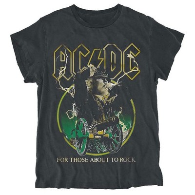 Men's AC/DC For Those About To Rock T-shirt XX-Large Black