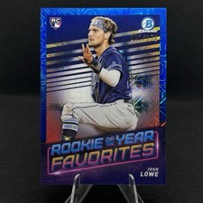 2022 Bowman Chrome Josh Lowe Rookie of the Year Blue Mojo /150 COLOR MATCH