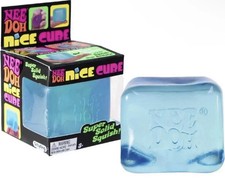 Nee Doh Nice Cube - Super Solid Squish Blue - Brand New/Factory Sealed TL