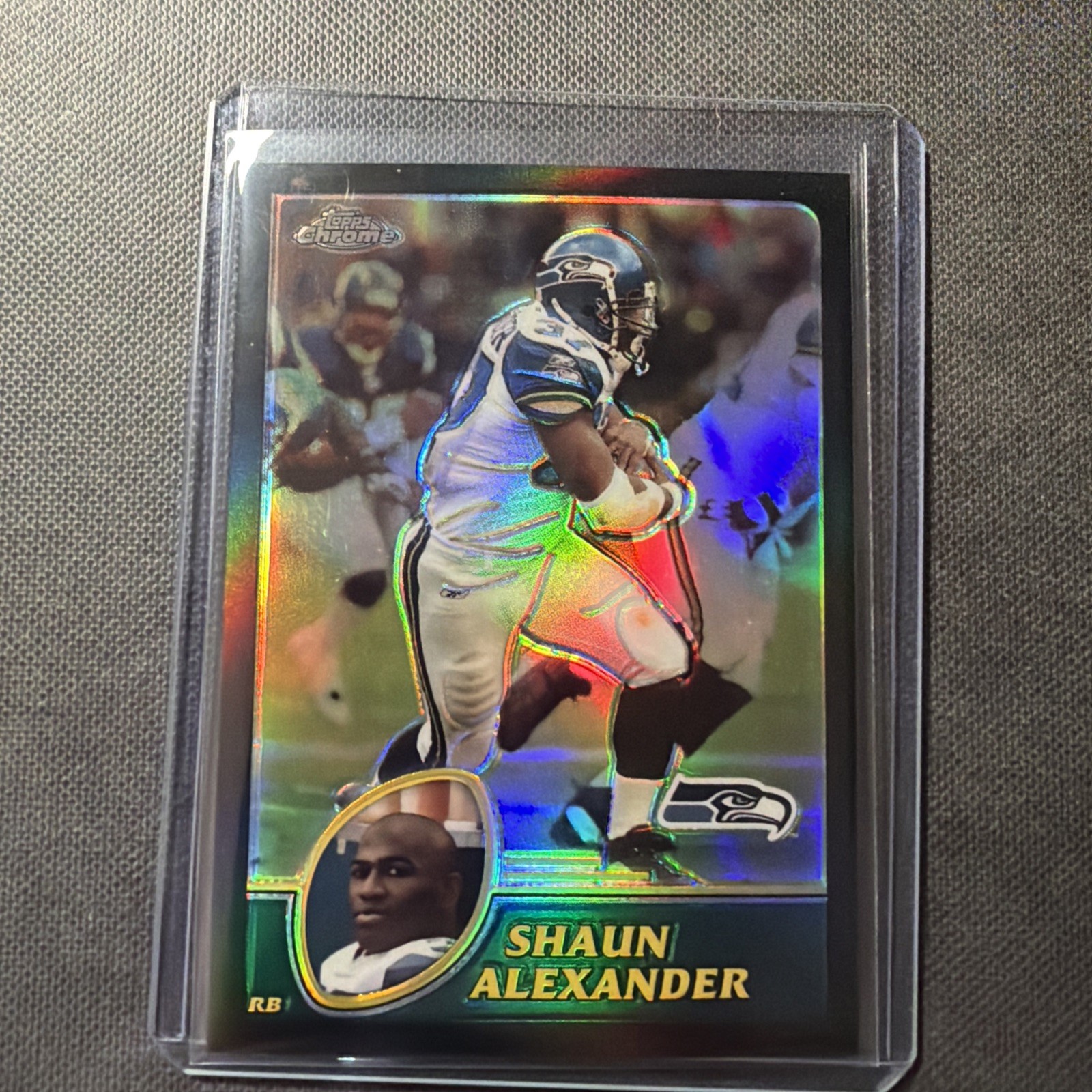 2003 Topps Chrome Black Refractor /599 - SHAUN ALEXANDER - # 69 NFL Seahawks 