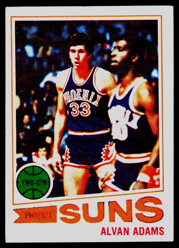 Alvan Adams [White Back] #95 1977 Topps card