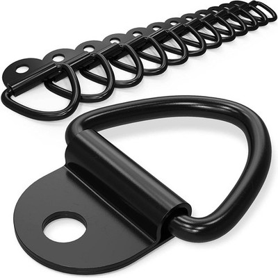 D-Ring Tie Down Anchors Flush Mount Cargo Hook 4PCS for Truck Pickup Trailer