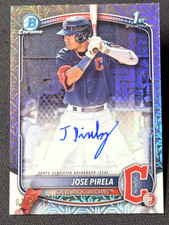 2025 Bowman Chrome 1st MOJO REFRACTOR AUTO Jose Pirela 073/150