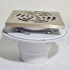 Proflo PF821PNBQ Adjustable Shower Drain Polished Nickel Square Strainer