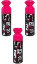 Kombat Drain Power Foam Cleaner Anti-Odour Protection - Floral Blast 3 x 450ml