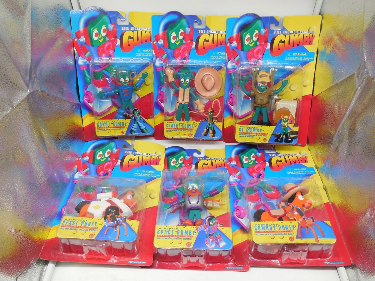 Cowboy Gumby Cartoon & TV Character Action Figures with Vintage