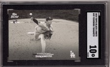 2024 Topps Black & White Yoshinobu Yamamoto - SGC Gem Mint 10