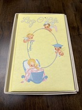 1946 Log O' Life Baby Book Memory Scrapbook White NOS In Box